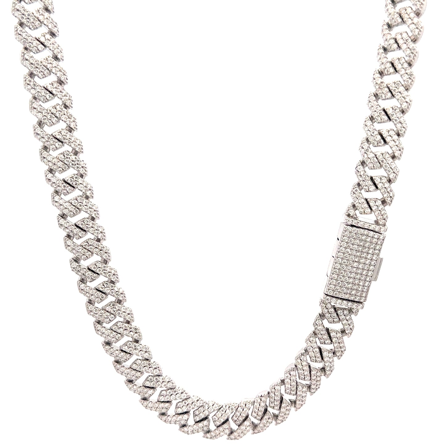 MYRITH 10MM TRI COLOR MOISSANITE ICED OUT CUBAN I 9915652